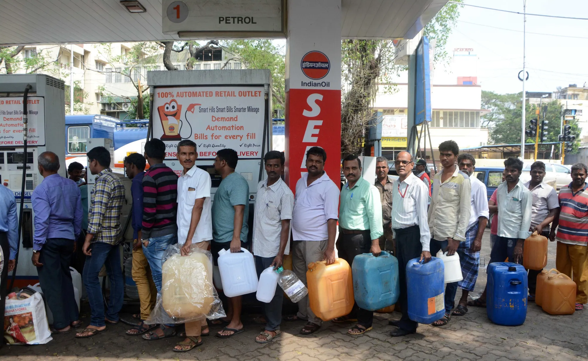 India still has a thirst for oil.