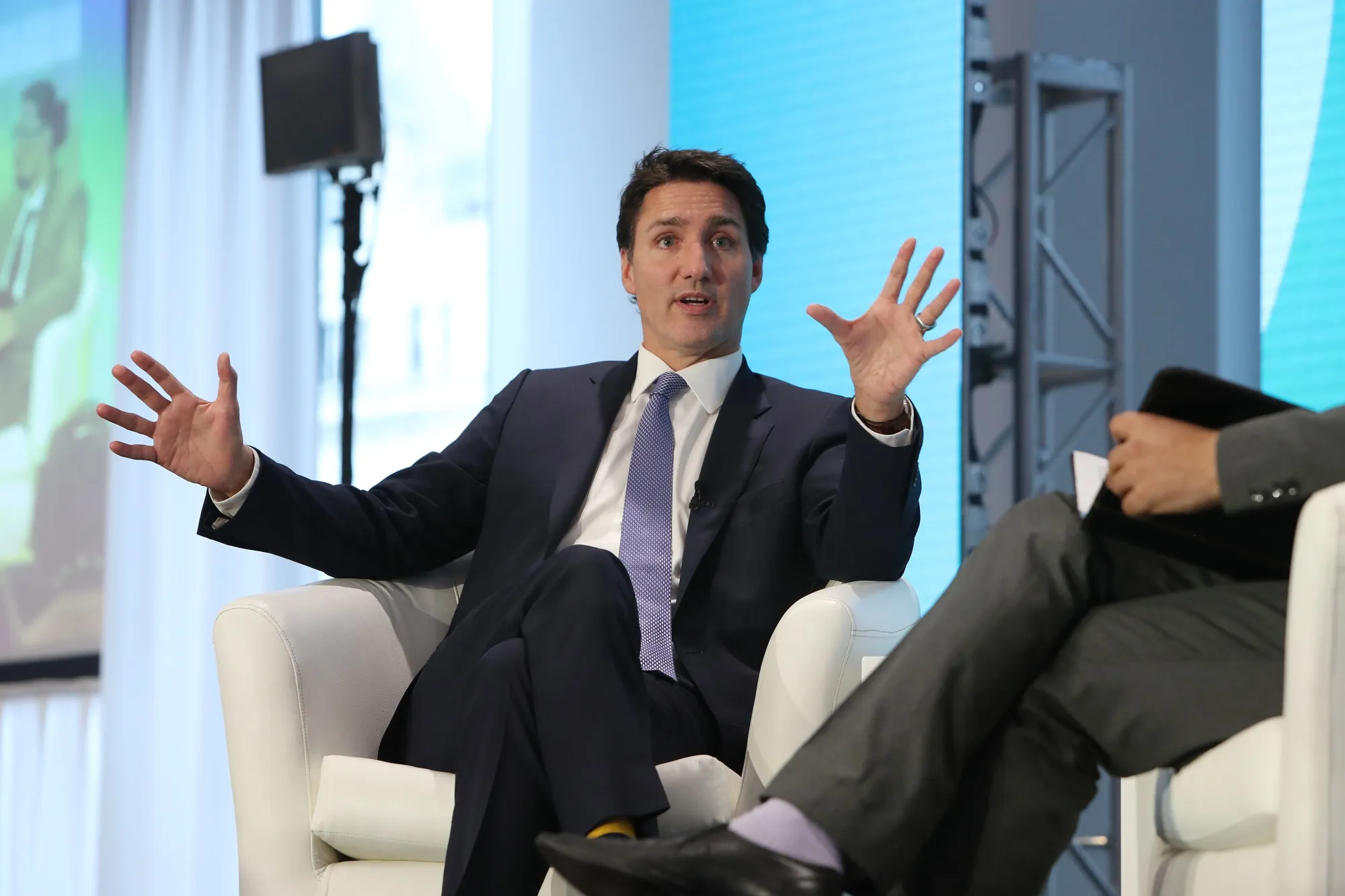 Trudeau speaks during the Ottawa Climate Conference&nbsp;on Oct. 18, 2022.