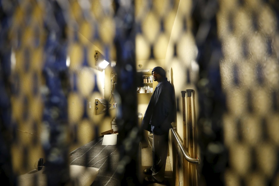 A man on death row at a prison in San Quentin, California. 