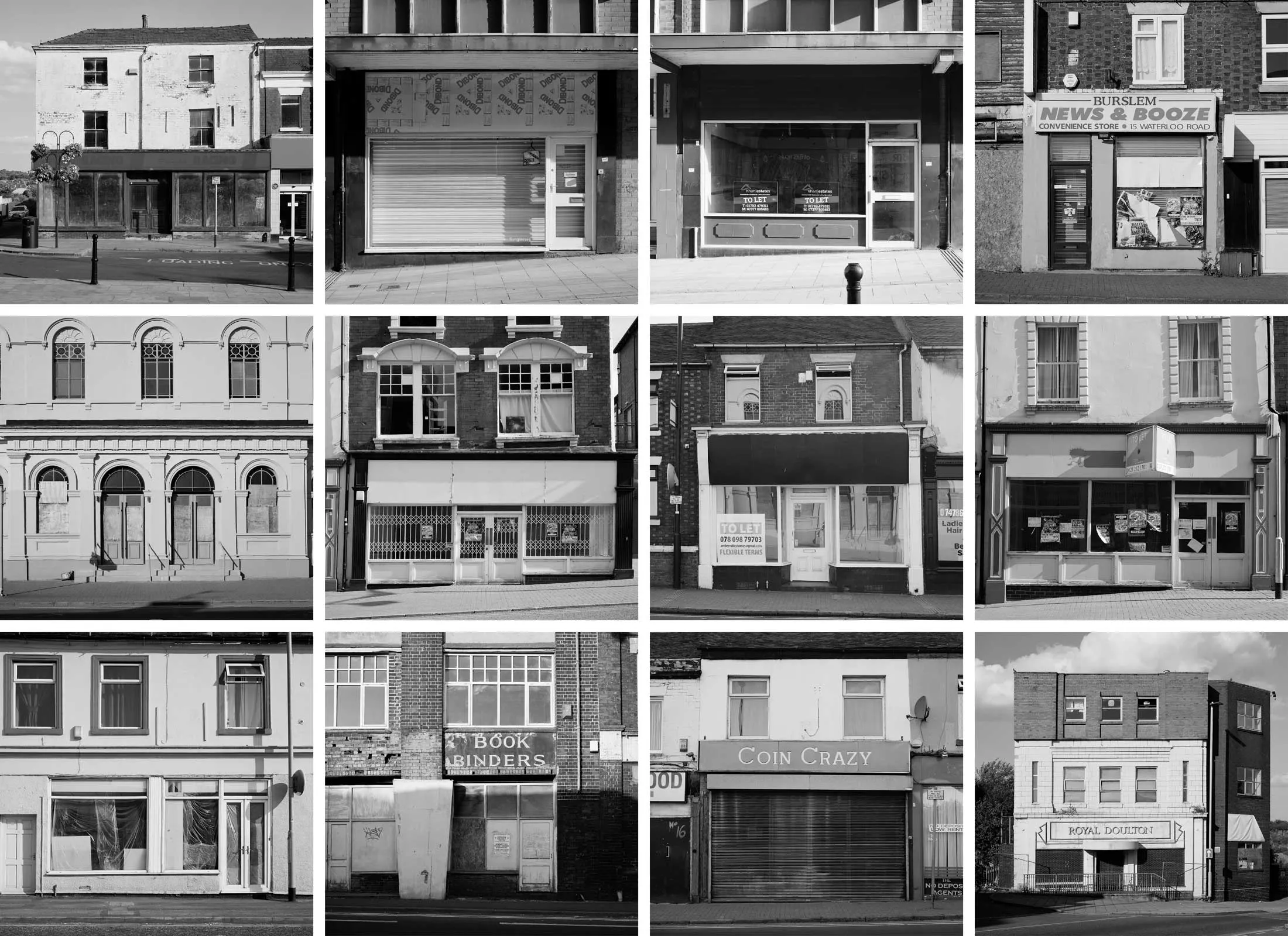 Burslem’s Queen Street, where a third of the shops are boarded up.