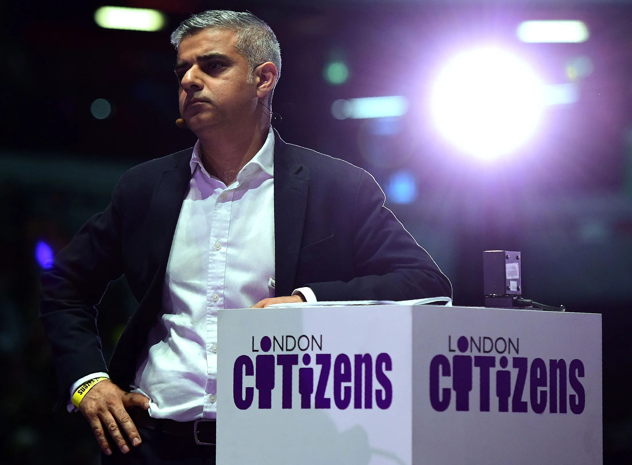 Britain's Labour party candidate for London Mayor Sadiq Khan.
