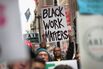 Black Lives Matter Protesters Join Living Wage Activists For Rally And March In Chicago