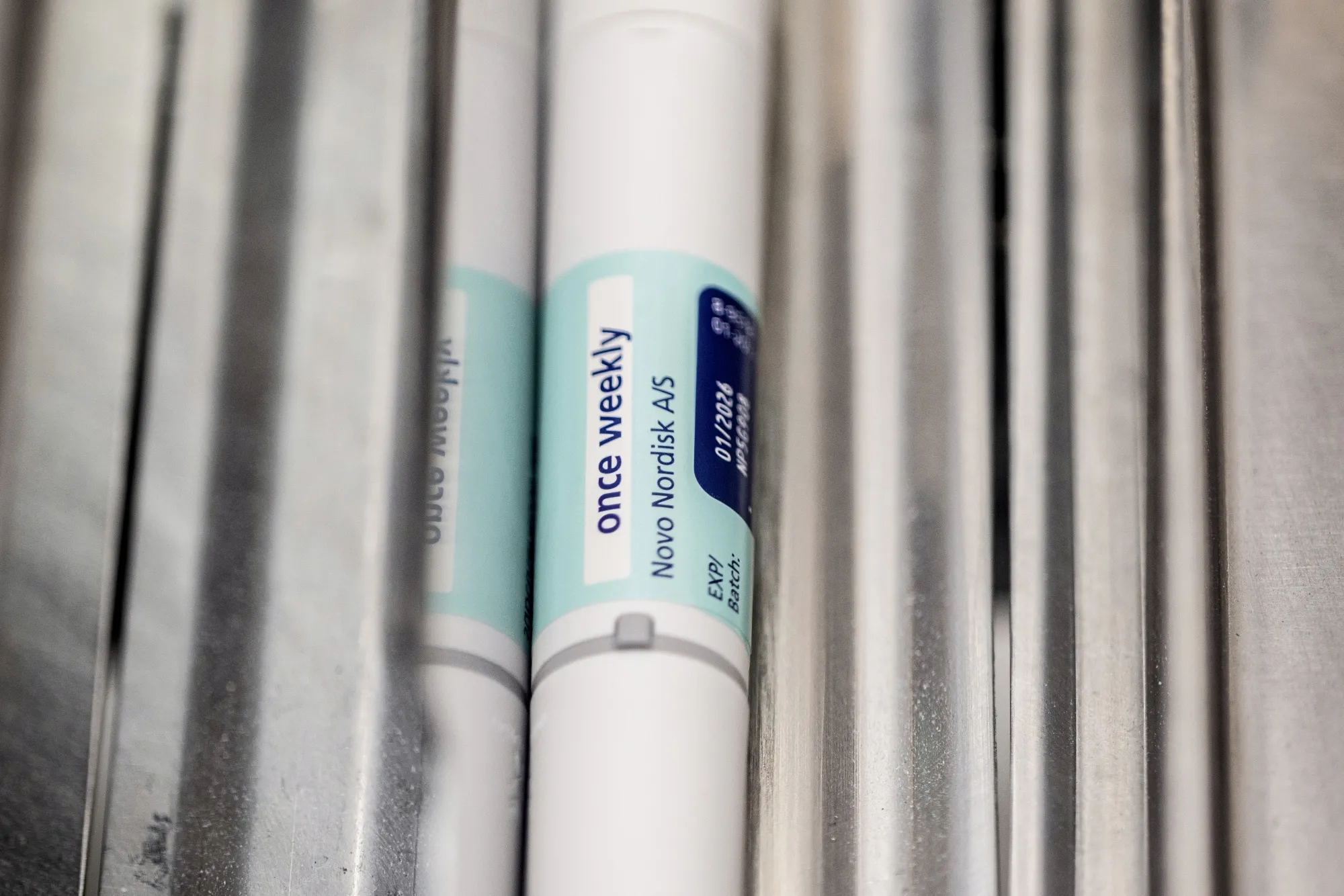 An injection pen at the Novo production facilities in Hillerod.&nbsp;Novo says that alcohol-use disorder isn’t&nbsp;one of its focus areas.