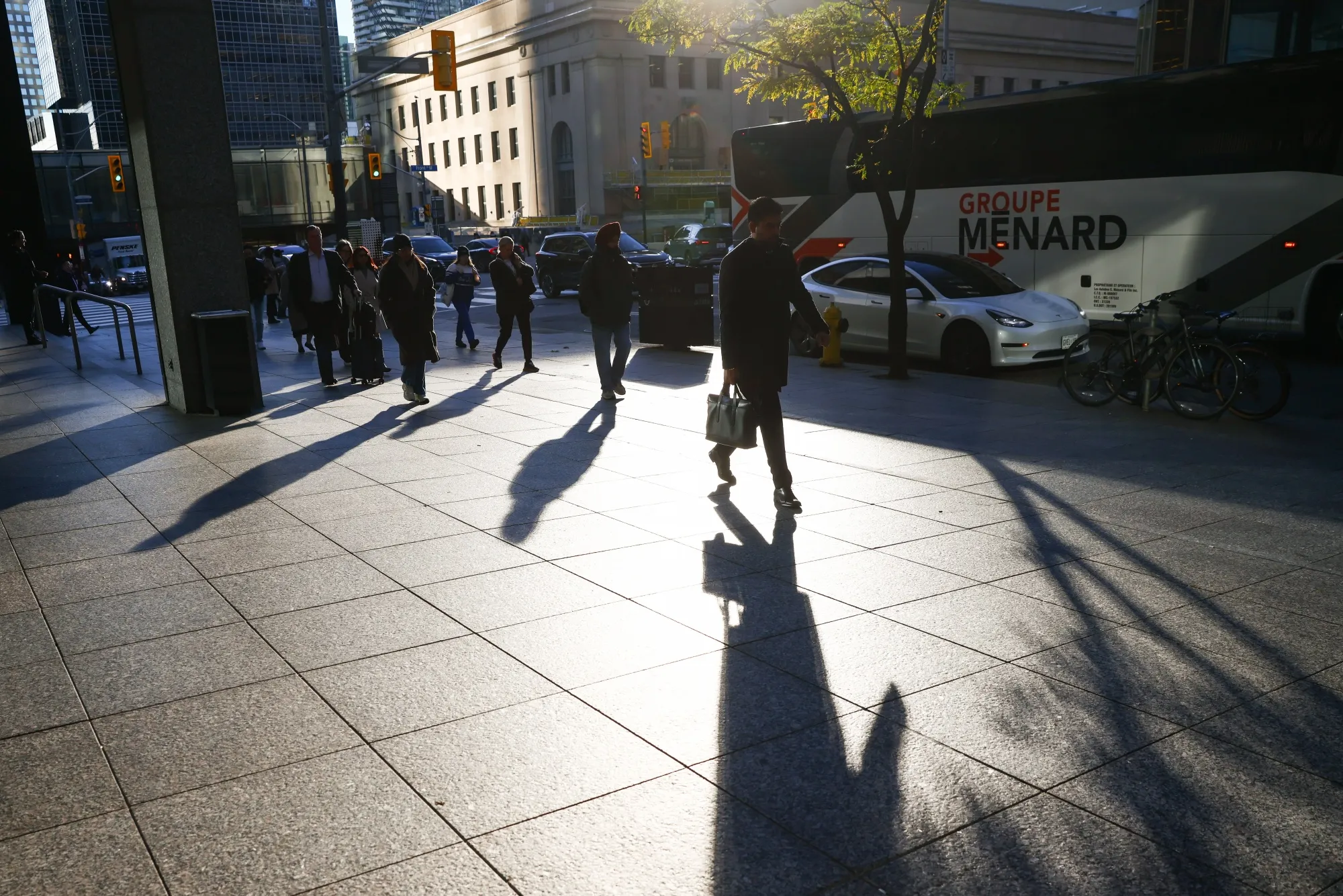 Pedestrians in&nbsp;Toronto, Ontario.