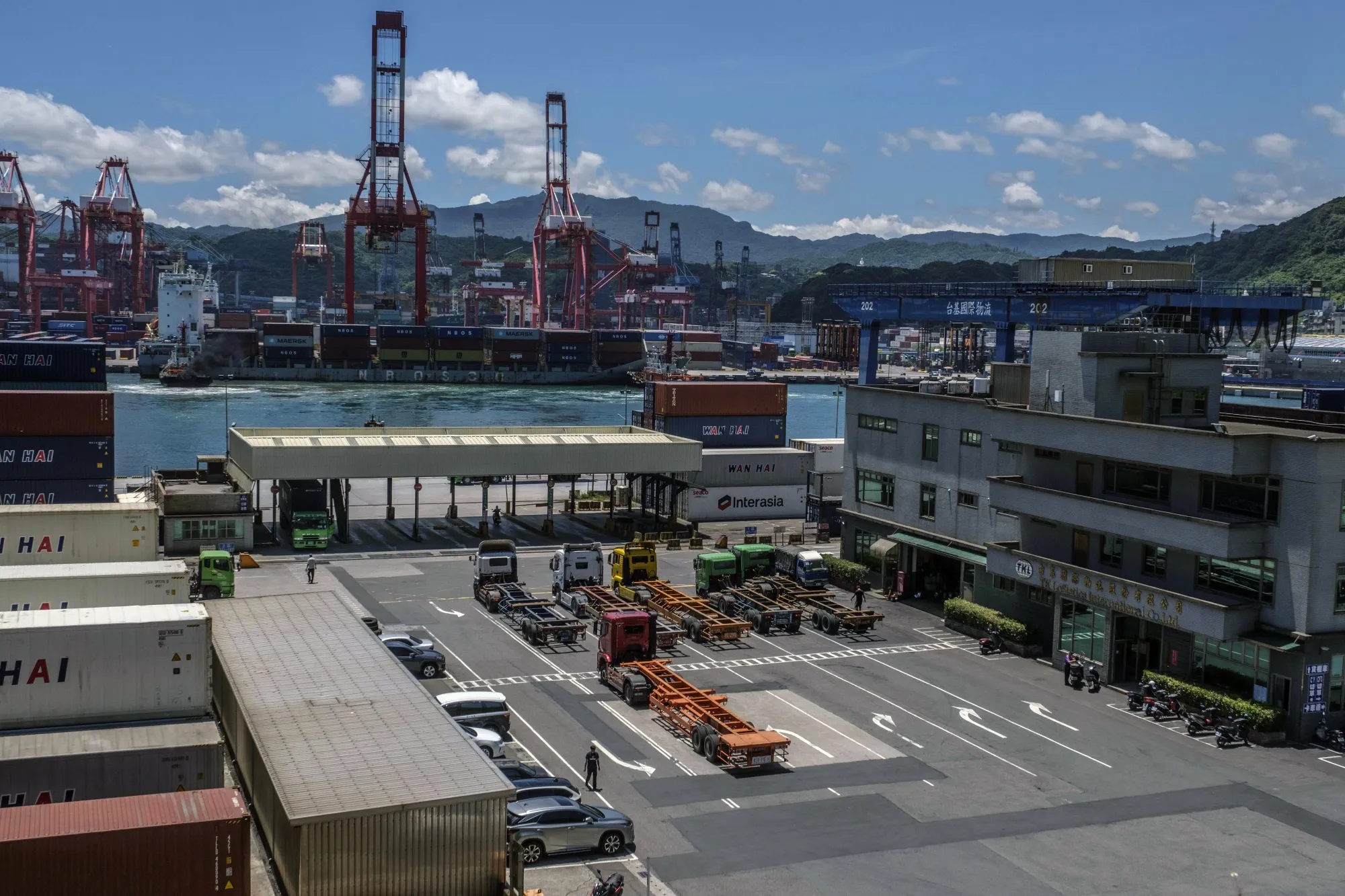 The Port of Keelung in Keelung, Taiwan.