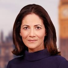 Portrait of Mishal Husain.