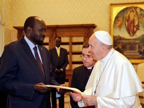 Pope Is South Sudan Leader's Hope in Search for Peace-Deal Funds