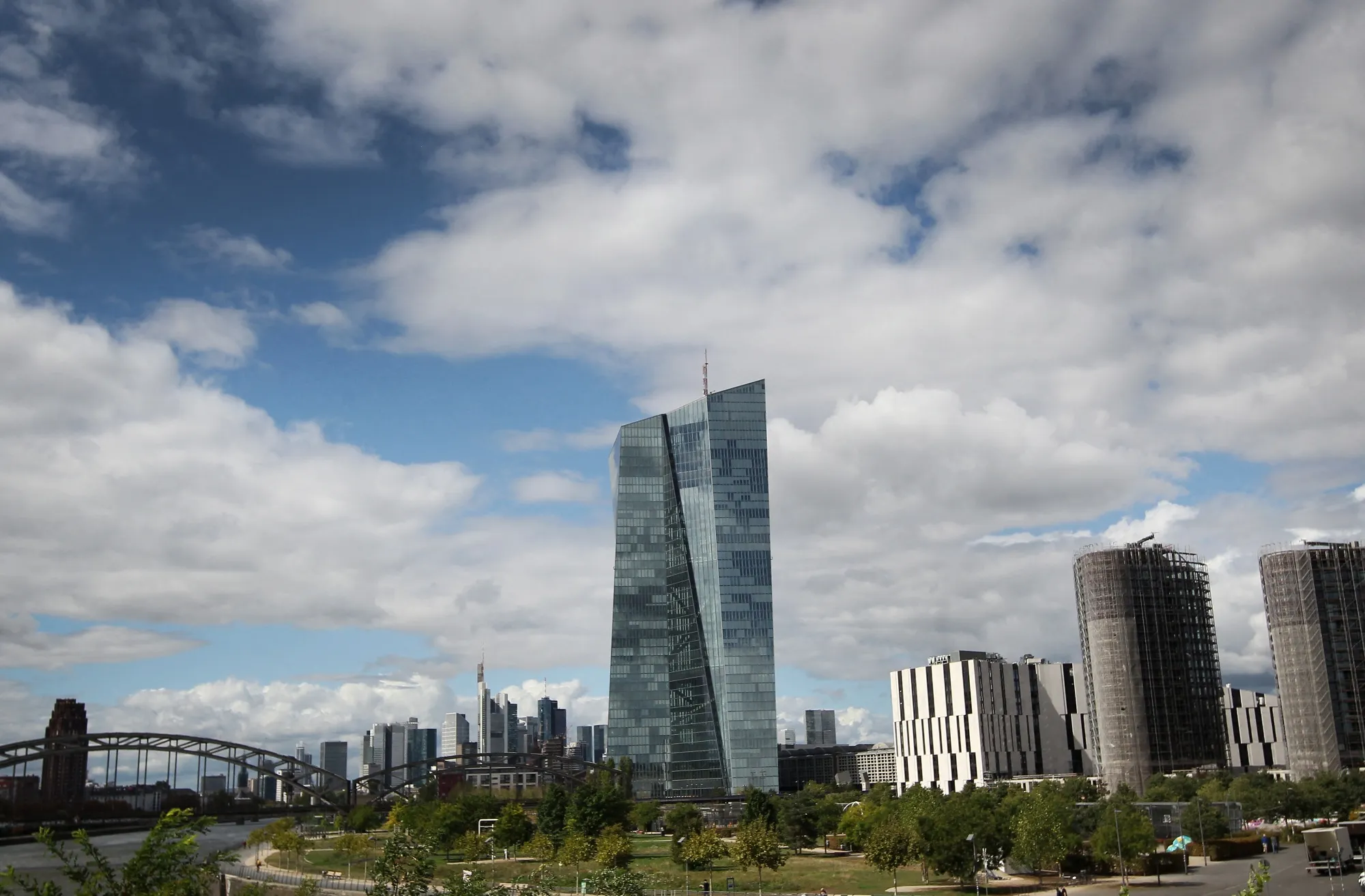 The European Central Bank in Frankfurt am Main, Germany.