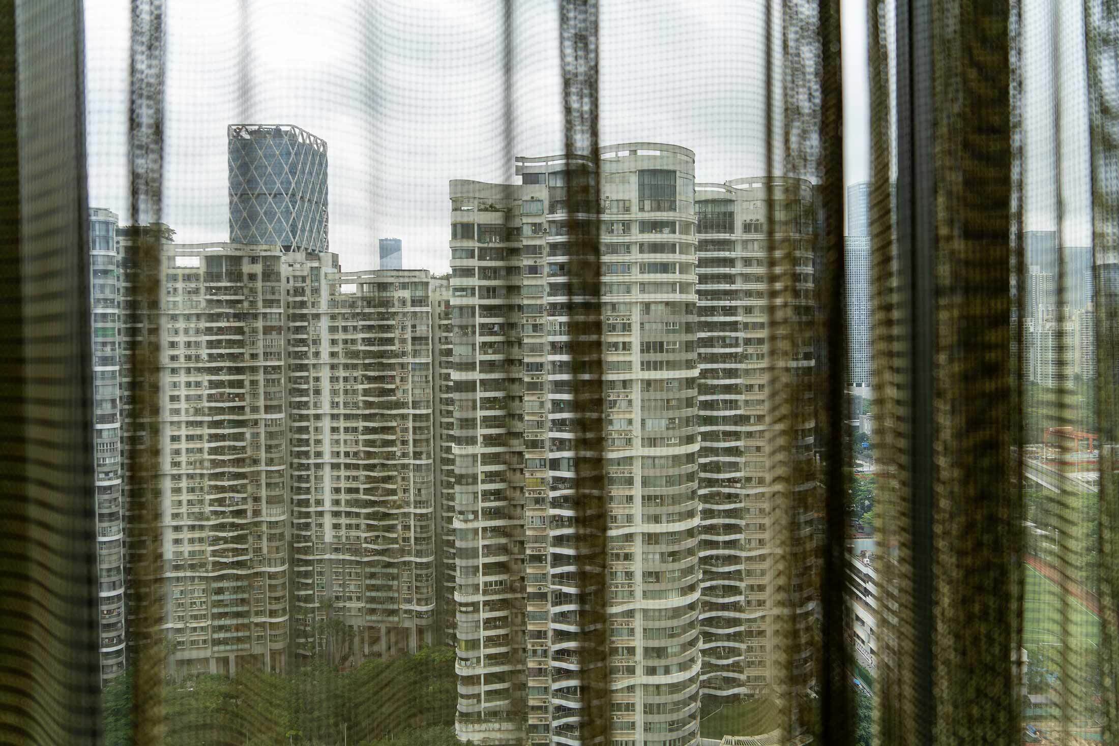Residential buildings in the center Shenzhen’s technology hub.