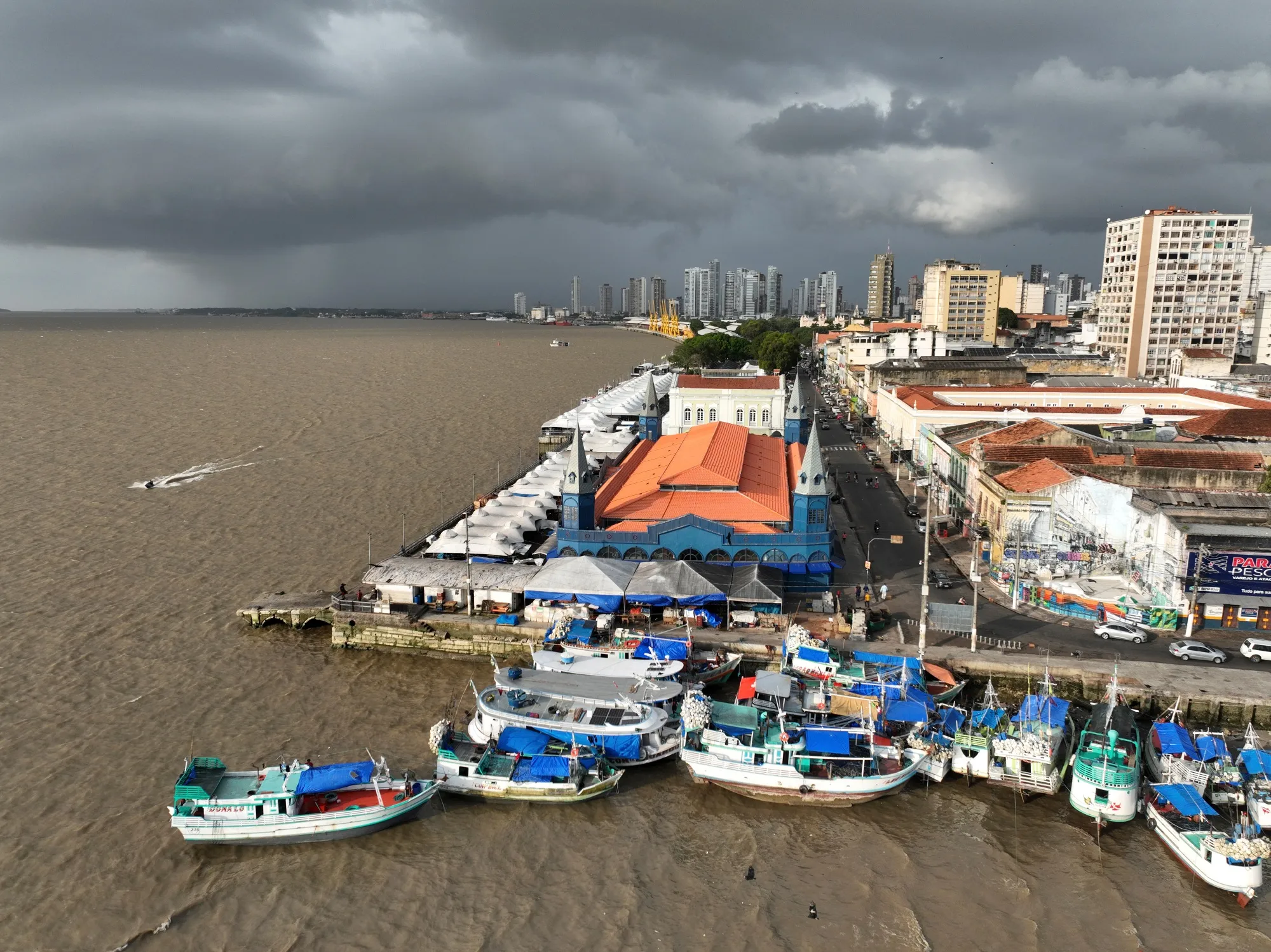 The recently renovated Ver-o-Peso market complex in Belem, Para state, Brazil, on Sept. 21.