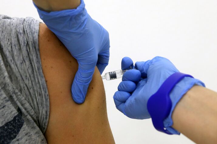 Flu vaccination in Moscow