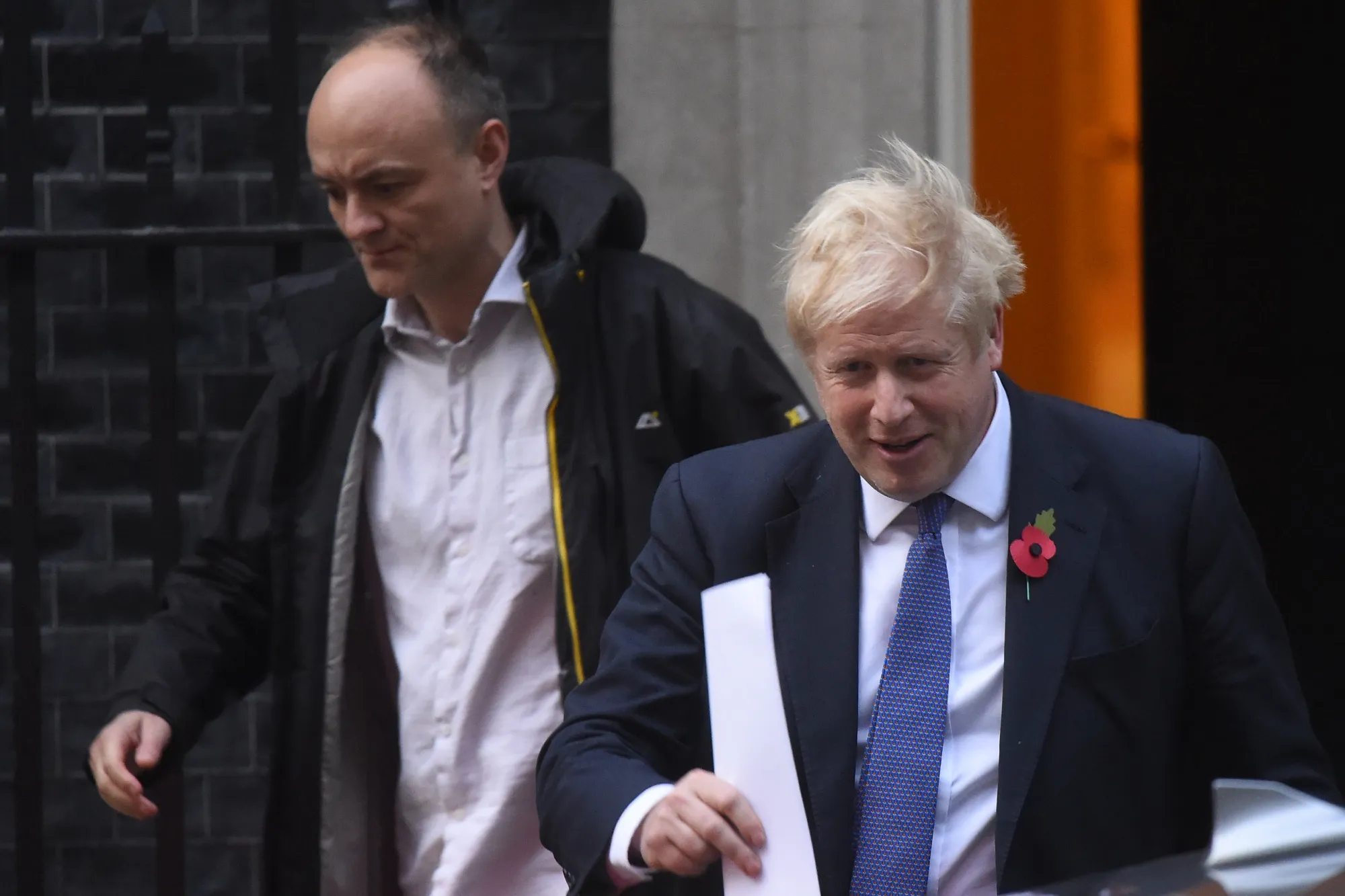 Prime Minister Boris Johnson and his political advisor Dominic Cummings in 2019.&nbsp;