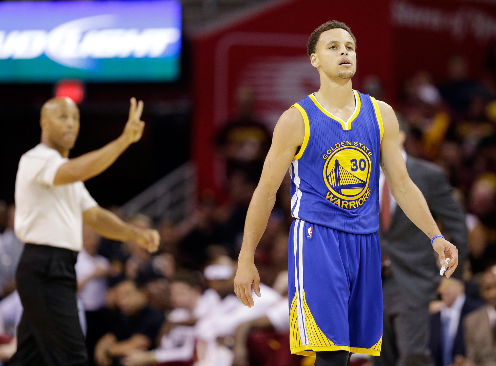 Stephen Curry of the Golden State Warriors during Game 6 of the NBA Finals.
