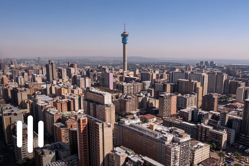 Johannesburg’s skyline.