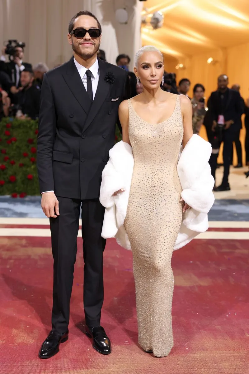 kim kardashian marilyn monroe dress designer Kim Kardashian Plugs Sustainable Fashion With Marilyn Monroe Dress at Met  Gala