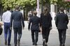 City Workers And Commuters As Frankfurt Winning Battle for Brexit Bankers