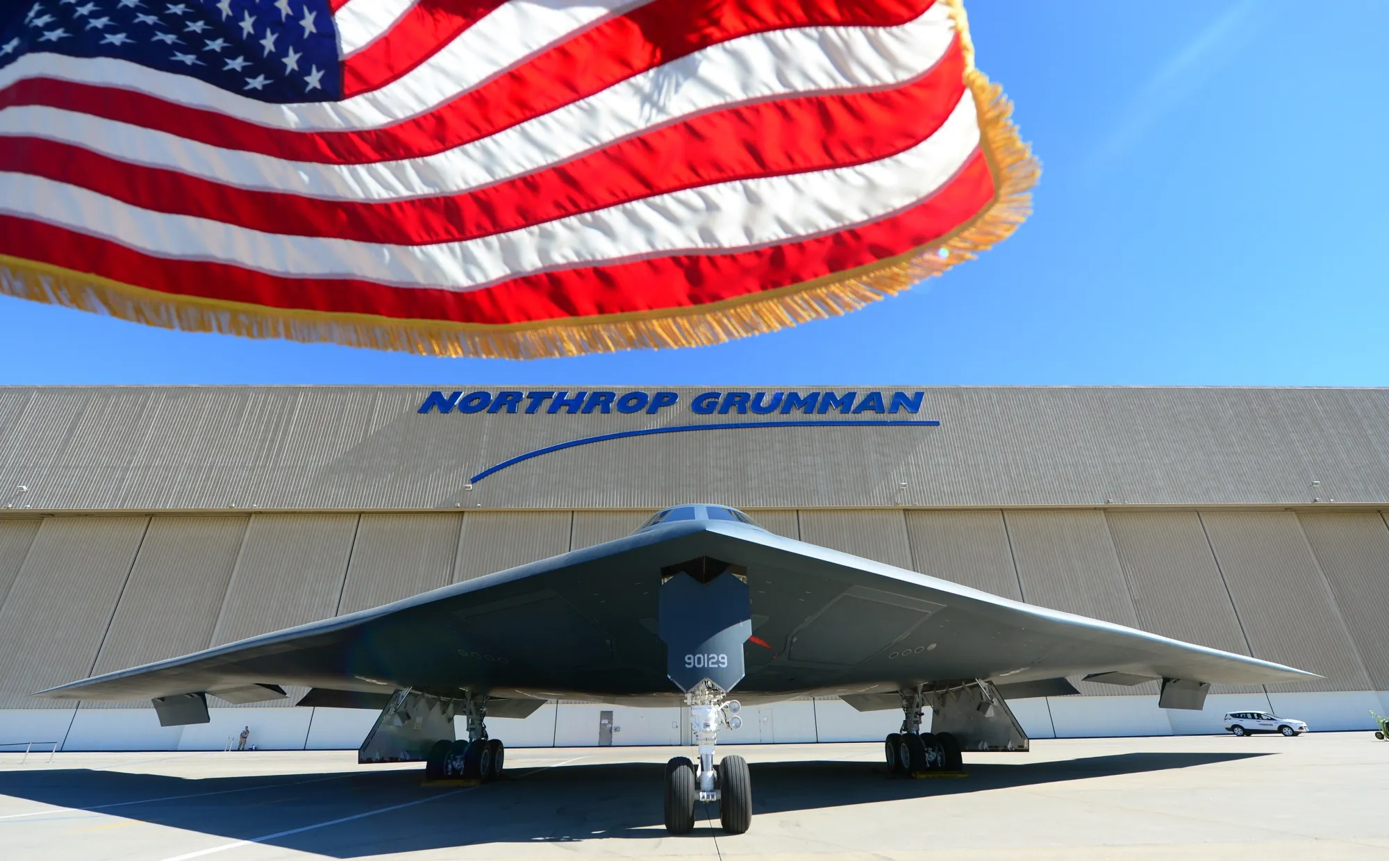 A B-2 Stealth Bomber.