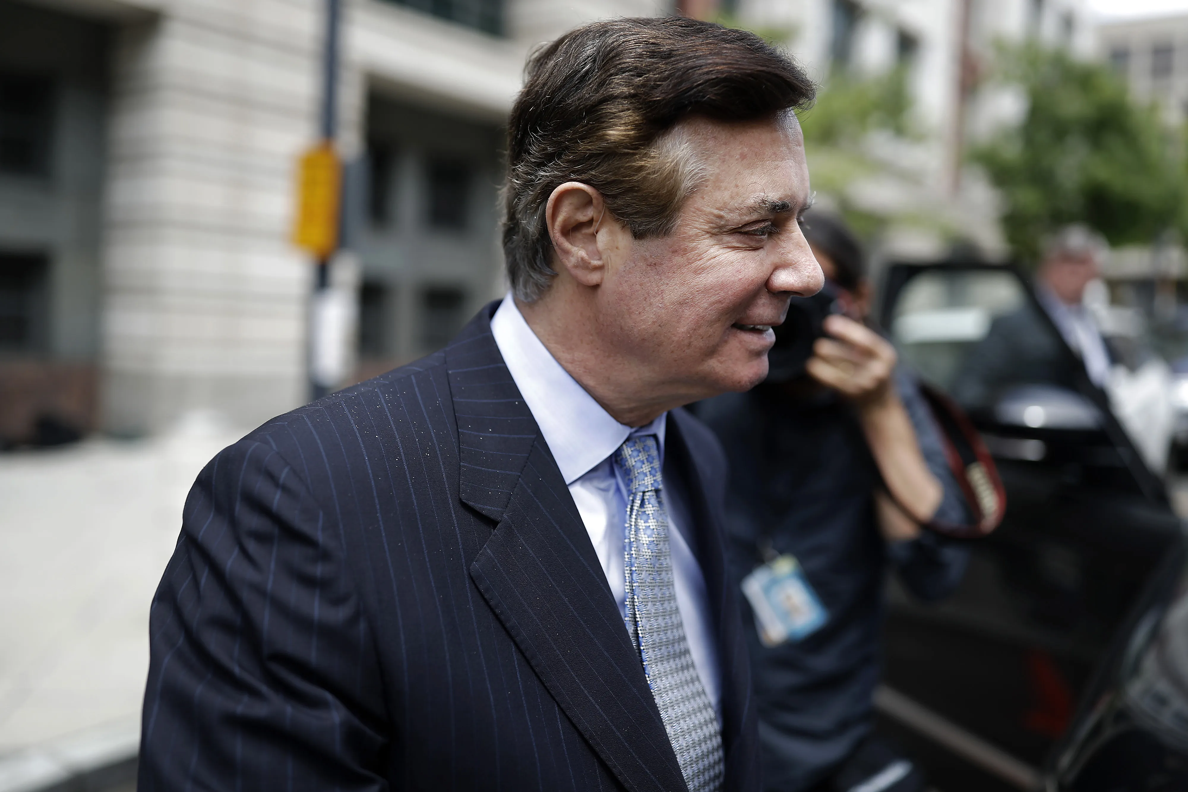 Paul Manafort exits federal court in Washington on May 23, 2018.
