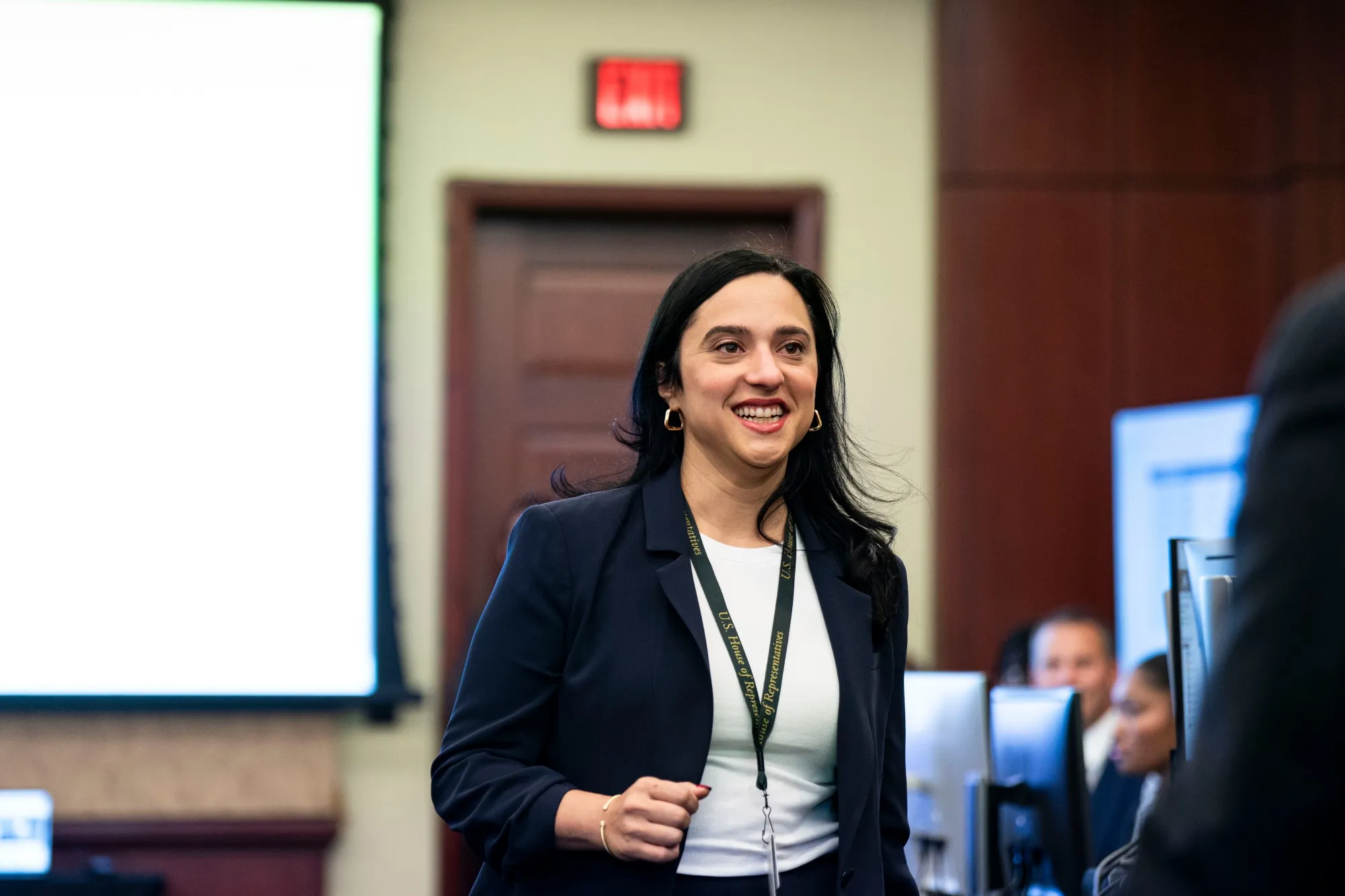 Representative Yassamin Ansari&nbsp;on Capitol Hill in November after winning her election.