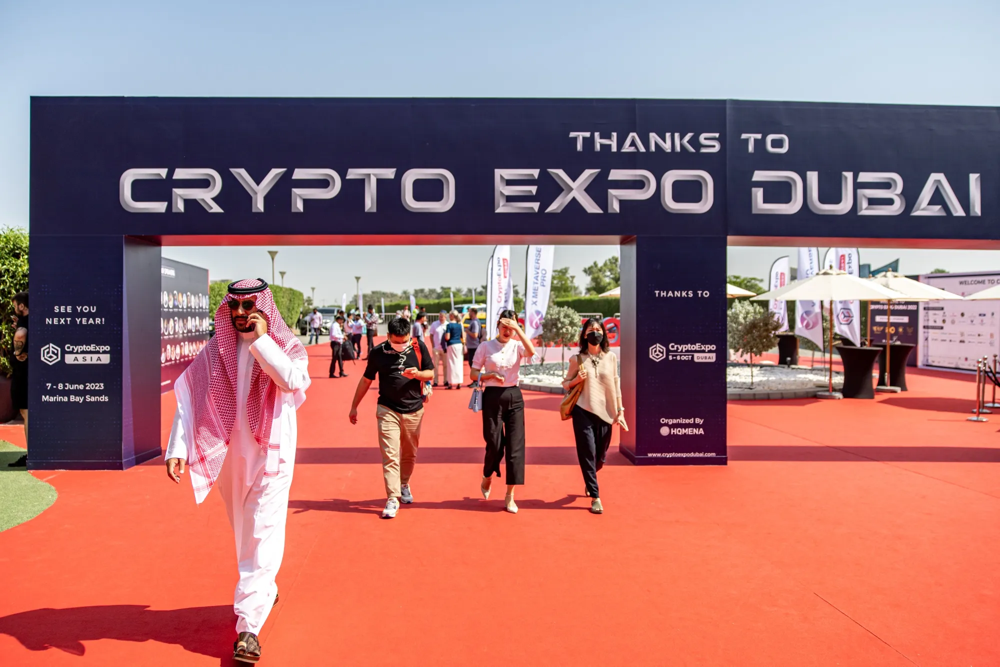 The Dubai Crypto Expo at the Festival Arena in Dubai, Oct. 5.