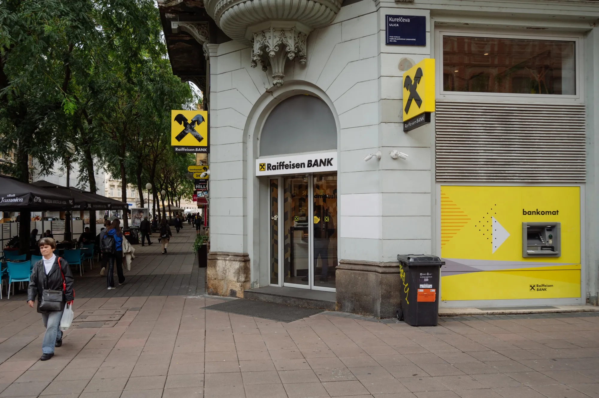 A Raiffeisen Bank branch in Zagreb, Croatia.