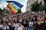 Participants take part in the 10th annual Pride parade in Thessaloniki, Greece, on June 25.