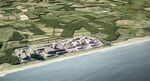A photo illustration showing EDF’s planned Sizewell C nuclear facility, right.