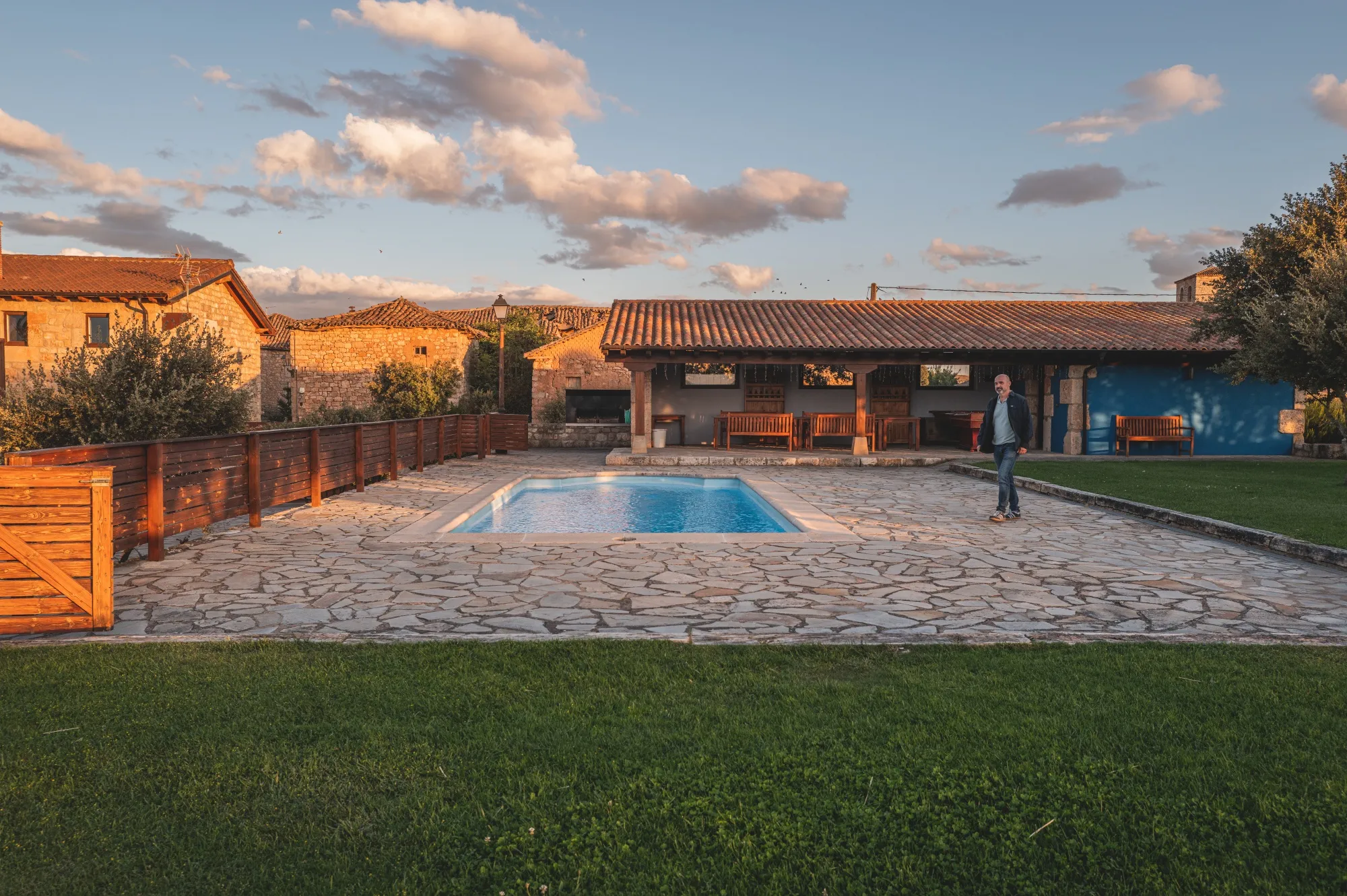 Juan Ansotegui&nbsp;on his property in the restored hamlet of Villalibado, in Spain’s northwest region of&nbsp;Castilla y León.