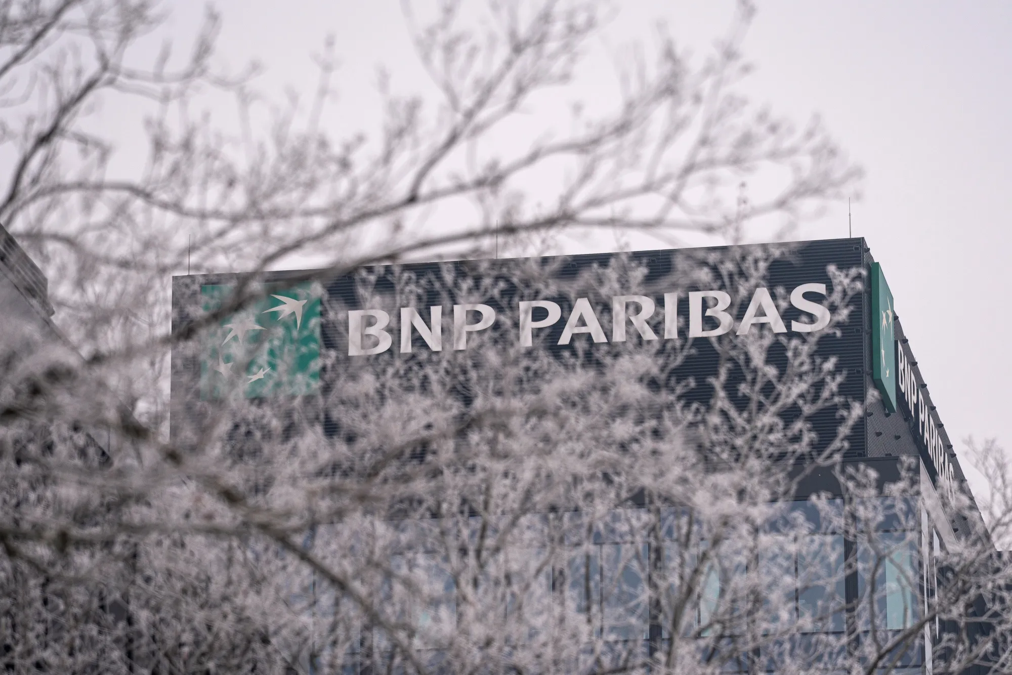 A a BNP Paribas SA office building in the financial district in Warsaw, Poland, on Wednesday, Jan. 7, 2026. Poland’s central bank is due to announce its next interest rate decision on Jan. 14.