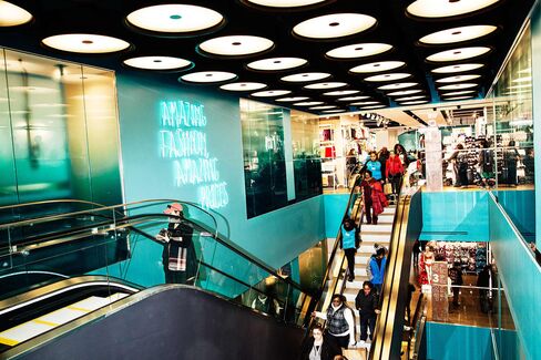 The fourth floor holds housing items, bedding and children's fashions.