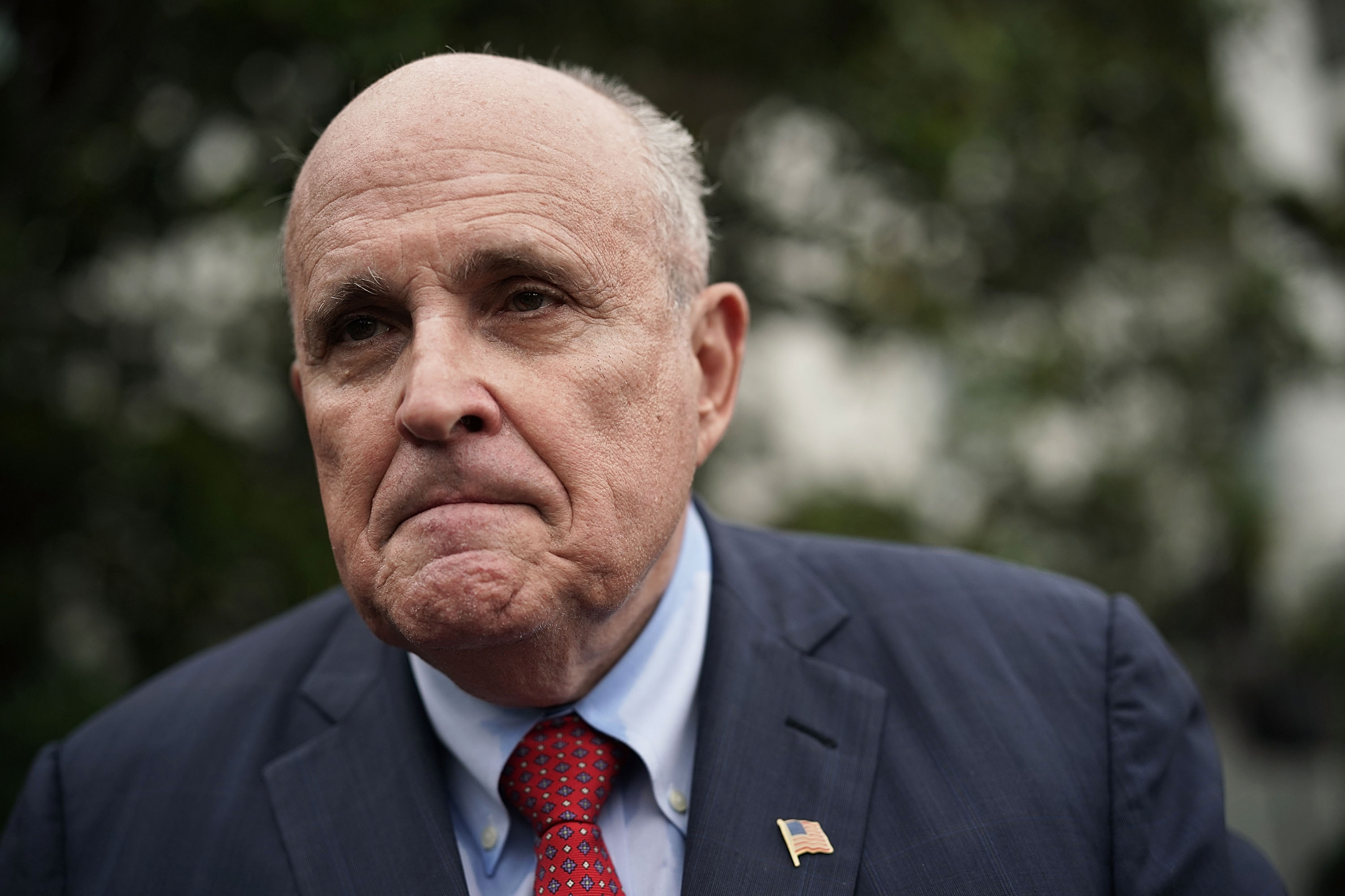Rudy Giuliani&nbsp;speaks to members of the media at the White House May 30, 2018 in Washington, DC.