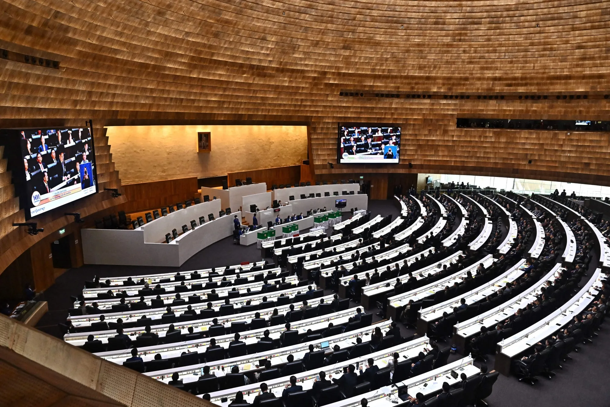 Inside the&nbsp;Parliament in Bangkok, earlier in July.&nbsp;