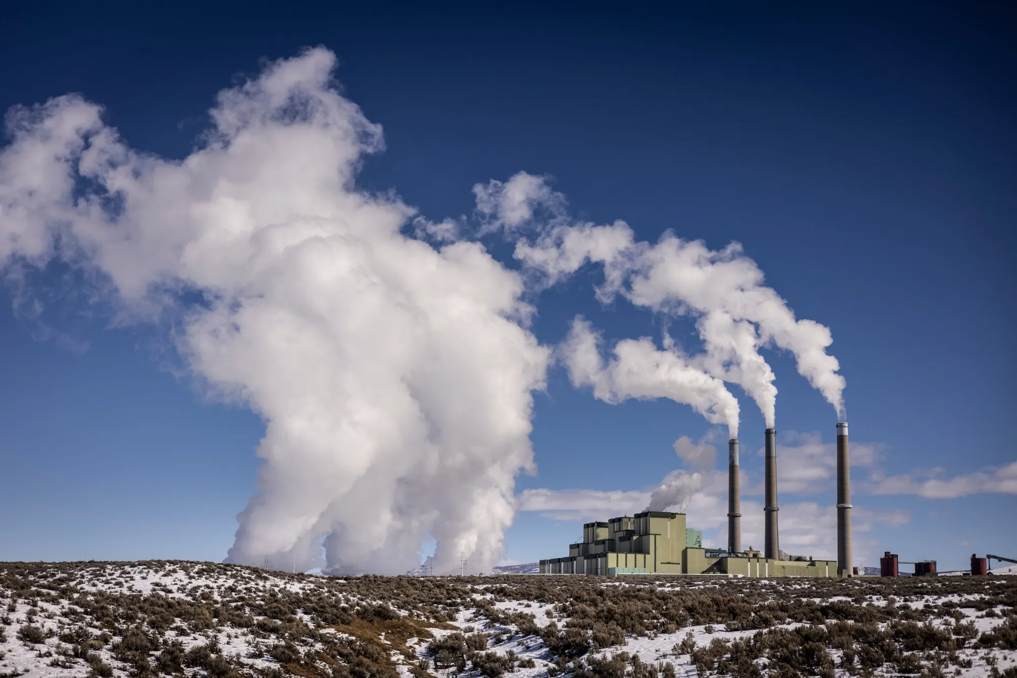 A coal-fired power plant, in Craig, Colorado.