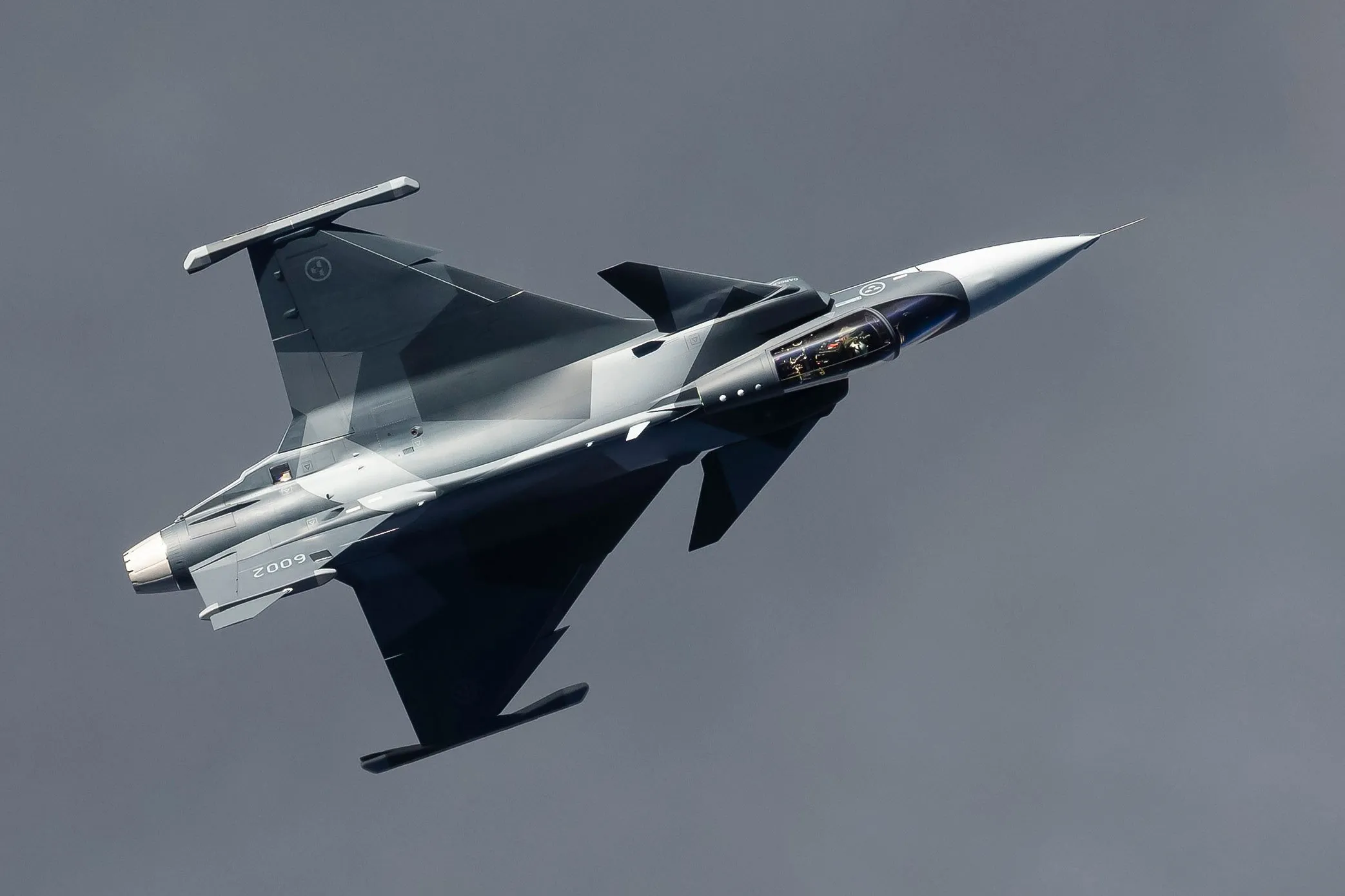Saab’s Gripen E/F fighter jet.