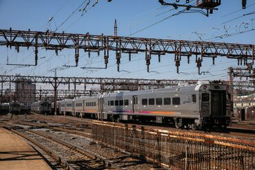 Commuters On New Jersey Transit As More Office Workers Returning