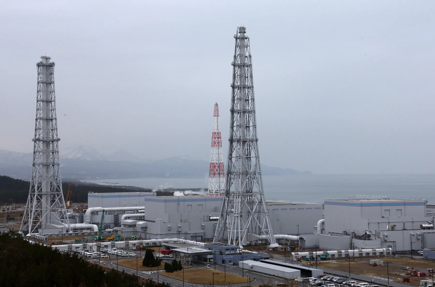 Reactor buildings at the Kashiwazaki Kariwa nuclear power station in Kashiwazaki.