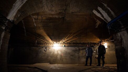 Inside the underground galleries, part of Nazi Germany 'Riese' construction project, under the Ksiaz castle in the area where the 'Nazi gold train' is supposedly hidden, on August 28, 2015 in Walbrzych, Poland.