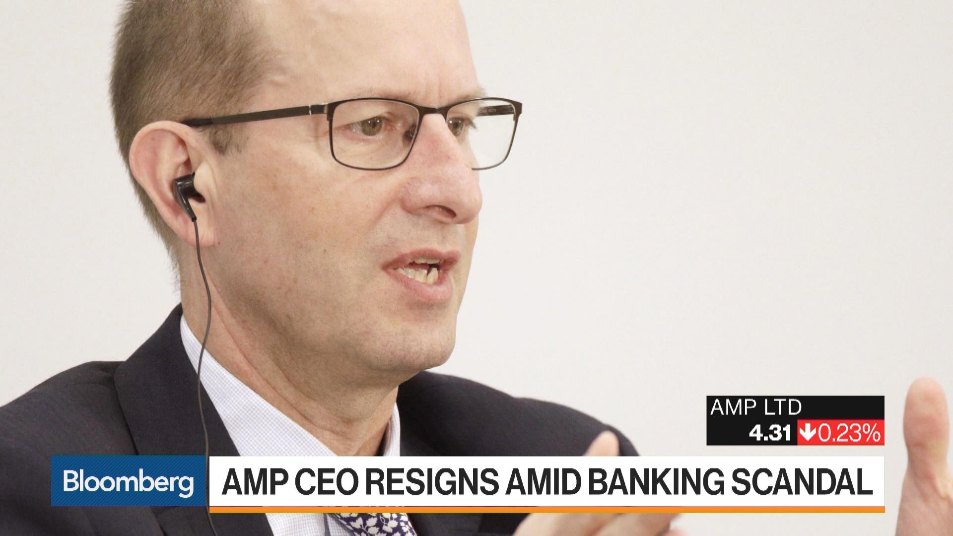 AMP CEO Resigns Amid Banking Scandal – Bloomberg