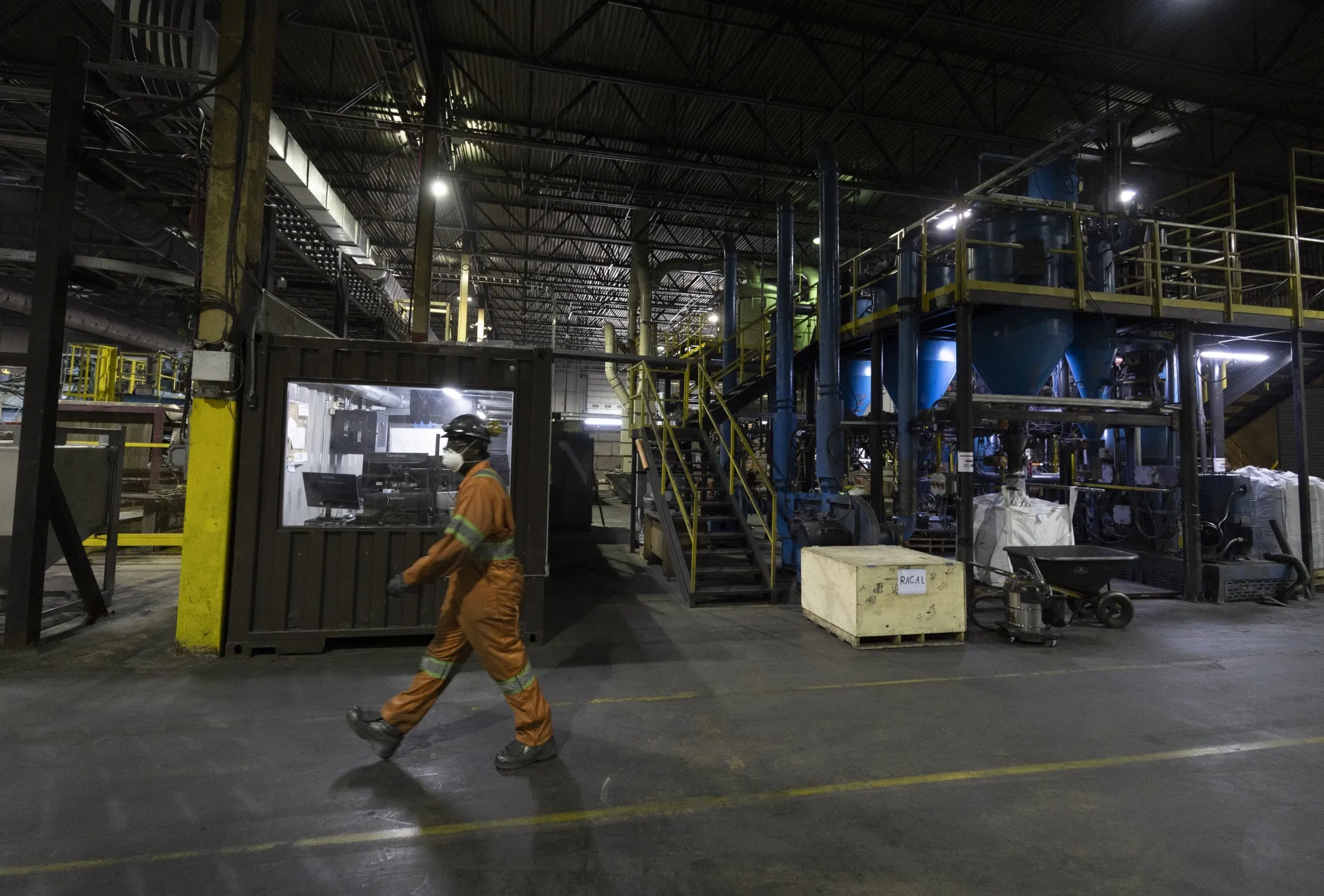 A Nouveau Monde Graphite facility in Saint-Michel-des-Saints, Quebec, in 2022.