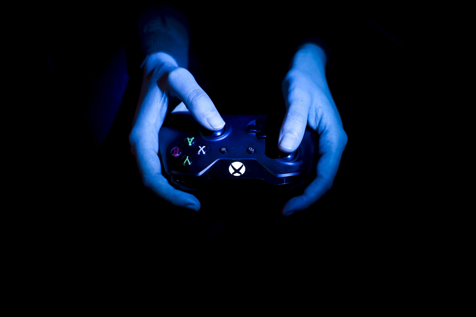 A Microsoft&nbsp;Xbox One video game controller.&nbsp;
