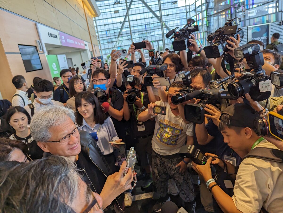 Nvidia CEO Gets Rock Star Reception in Taiwan With AI Stock Surge