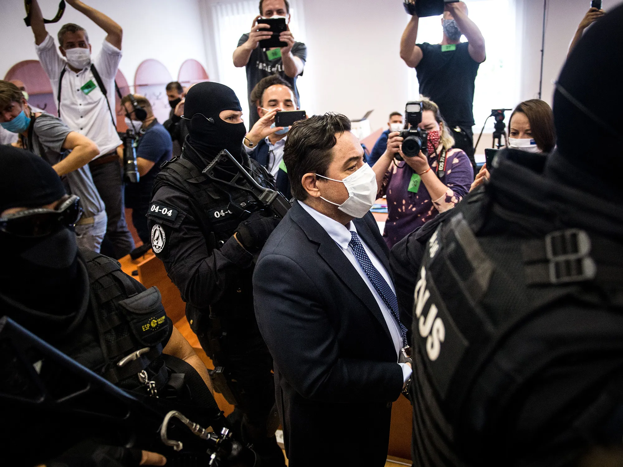 Marian Kocner in court in Pezinok, Slovakia, on Sept. 3.