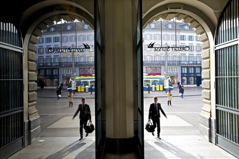 A Credit Suisse Office Stands in Zurich