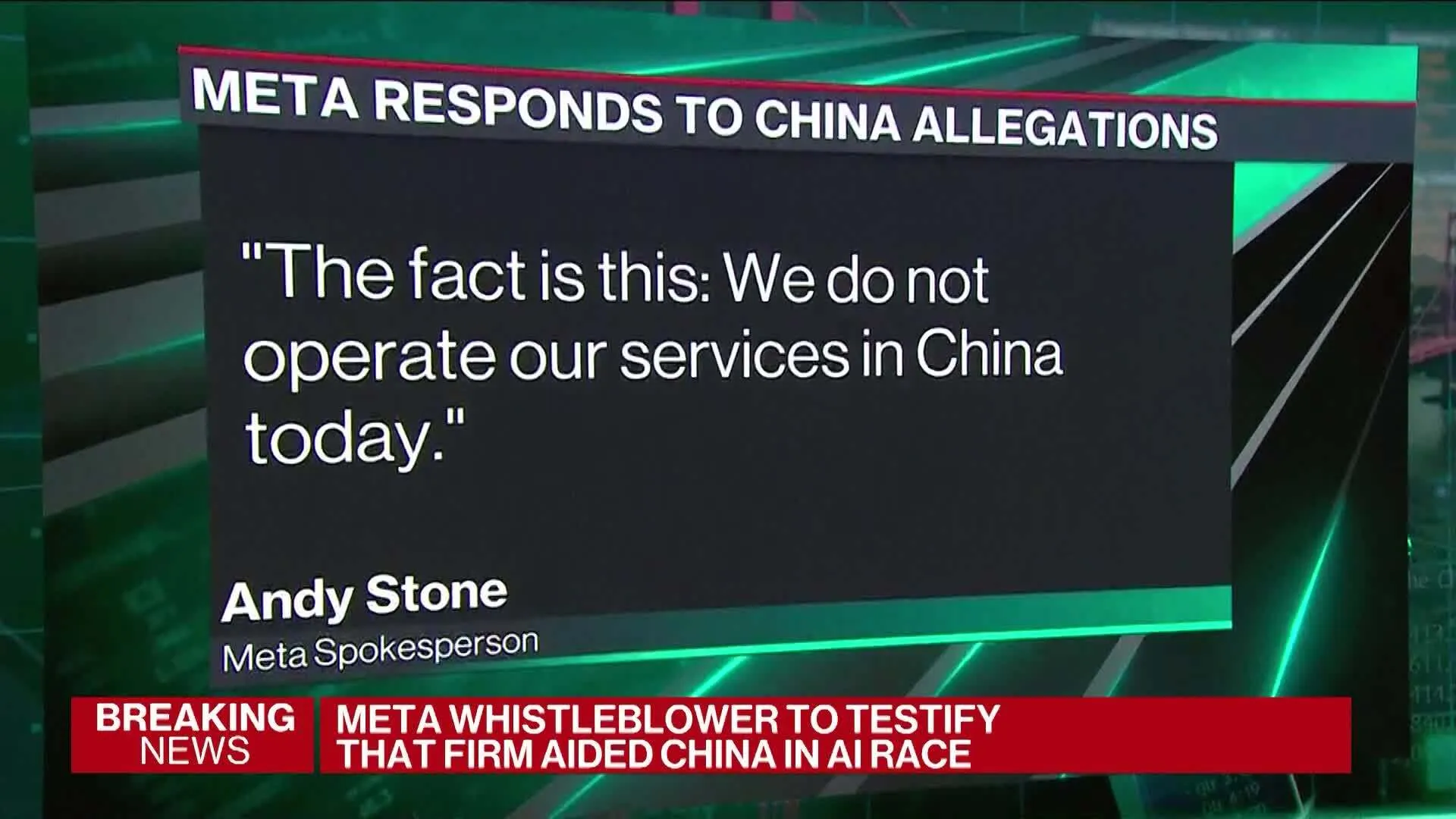 Watch Meta Aided China in AI Race According to Whistleblower - Bloomberg