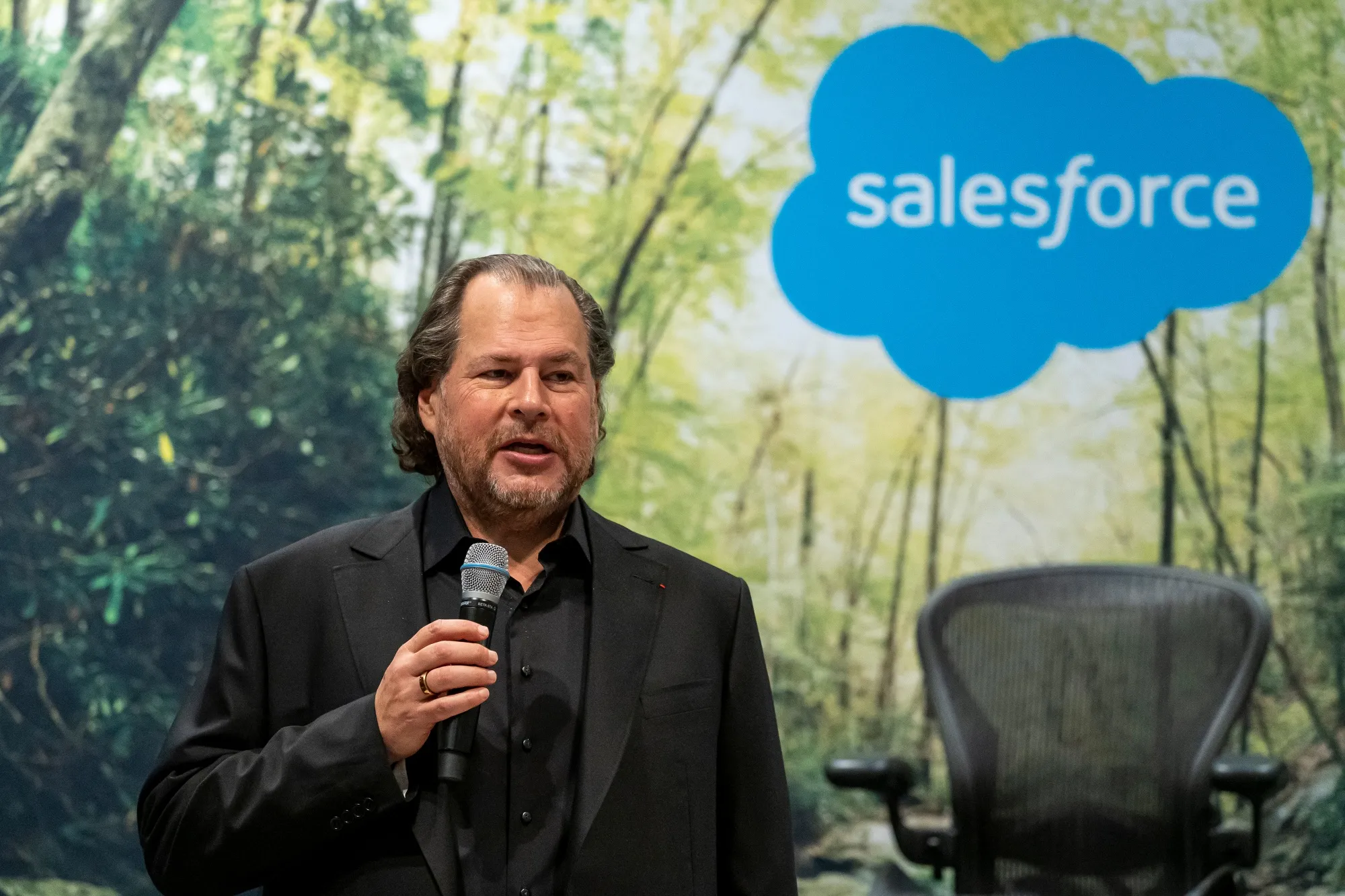 Marc Benioff, chief executive officer of Salesforce Inc.