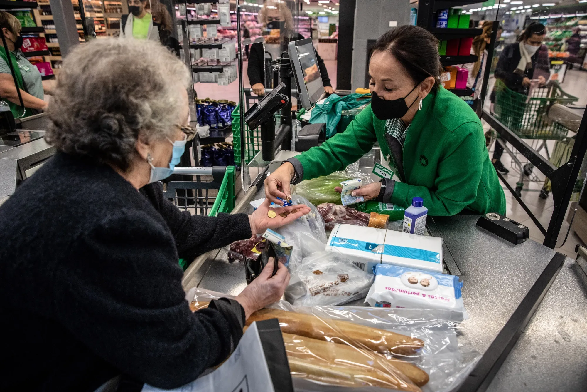 Euro-area consumer prices jumped 5.1% from a year ago in January.