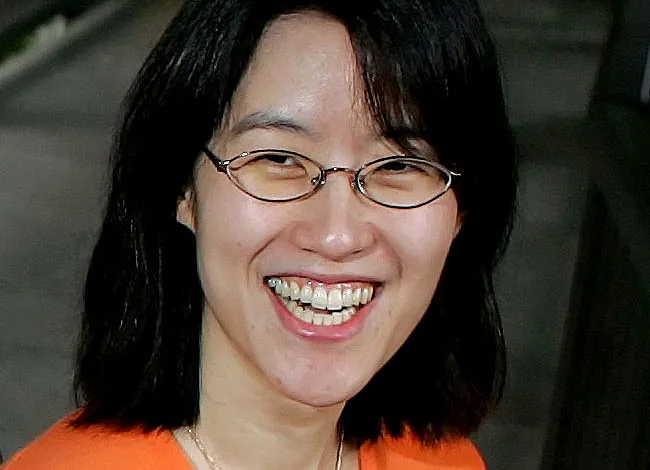 Ellen Pao is seen here in this April 4, 2006 file photo outside her office in Menlo Park, Calif.
