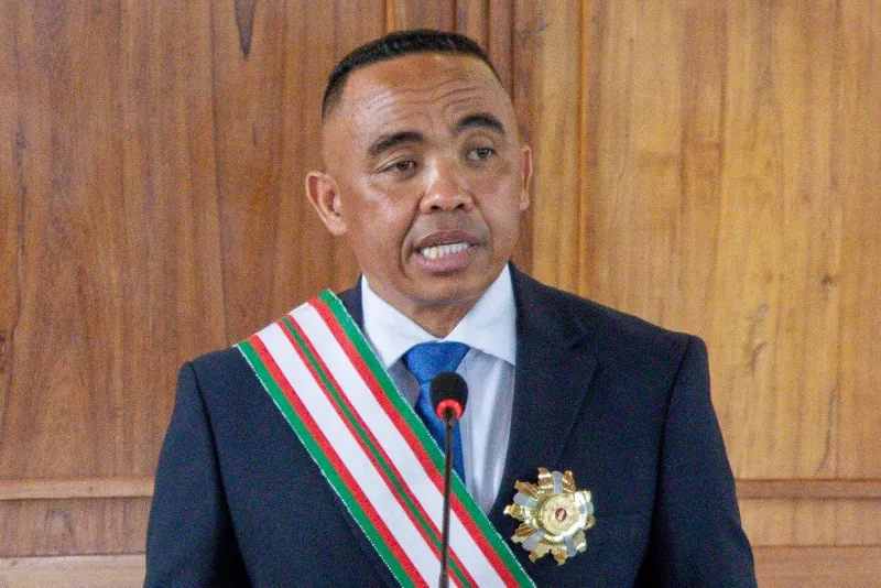 Madagascar’s president Michael Randrianirina