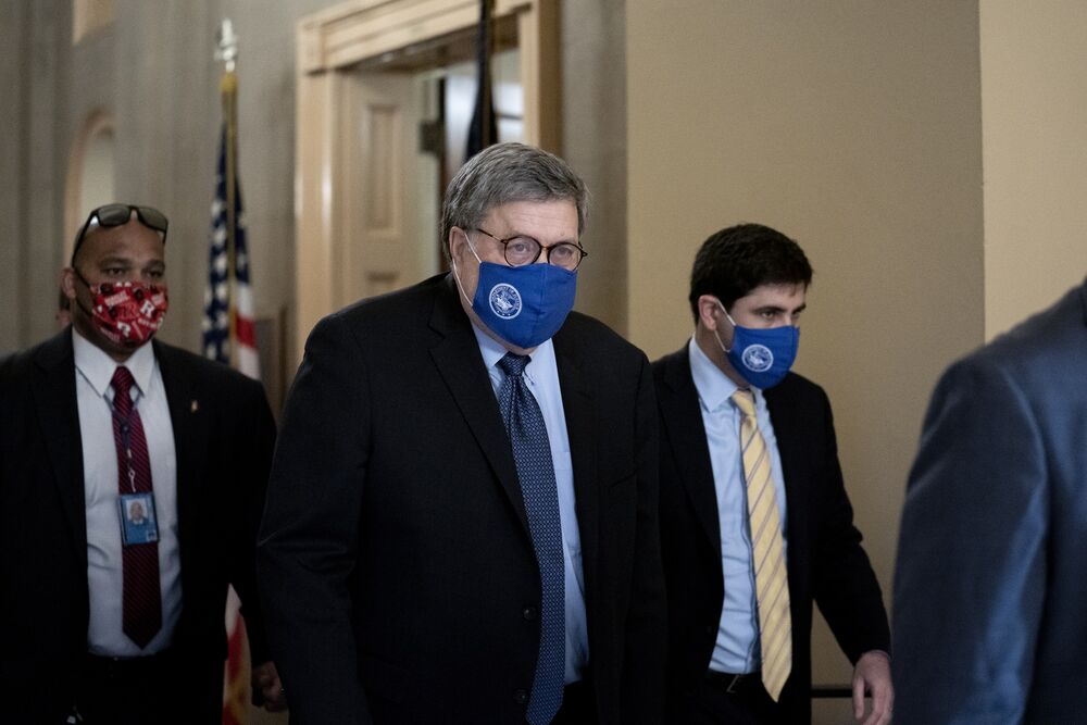 Barr Says DOJ Hasn't Uncovered Widespread Voting Fraud - Bloomberg