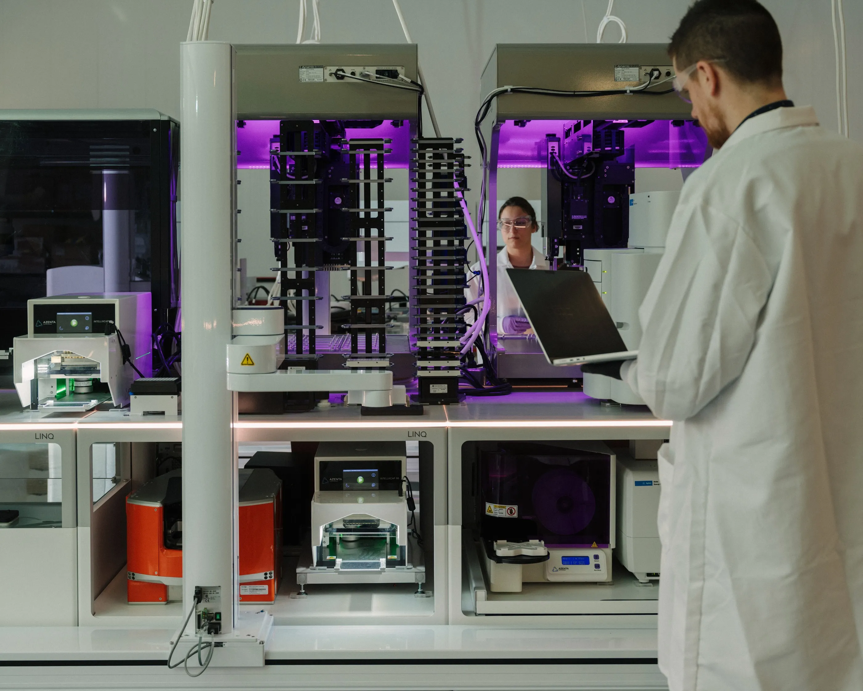 Scientists working in Lila Science’s labs.